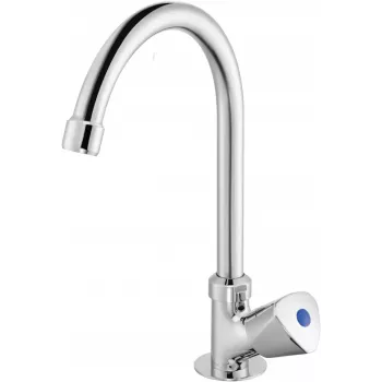 Grifería monomando de cocina DEANTE BEZ 062L cromada con caño giratorio 360° y aireador ahorrador de agua