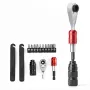 Kit de reparación de emergencia para bicicleta ROCKBROS - multiusos 16 en 1, minibomba, desmontables, parches, negro