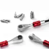 Kit de reparación de emergencia para bicicleta ROCKBROS - multiusos 16 en 1, minibomba, desmontables, parches, negro