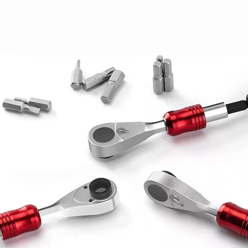 Kit de reparación de emergencia para bicicleta ROCKBROS - multiusos 16 en 1, minibomba, desmontables, parches, negro