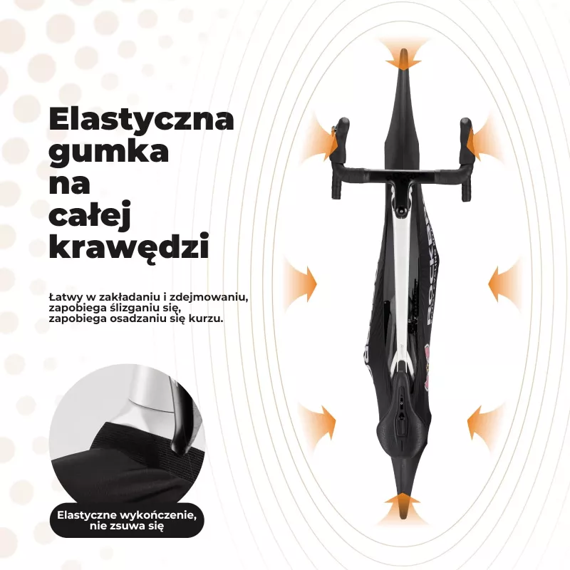 Funda de bicicleta elástica Rockbros D95 para bicicletas de 26-29 pulgadas, 700C, negra