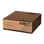 Calefactor eléctrico NEO TOOLS 90-037 2000W calefactor cerámico PTC con termostato regulable, protección contra sobrecalentamiento y vuelco, asa de transporte, negro/gris