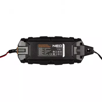 NEO TOOLS 11-891-1 Cargador de batería automático 4A/70W para baterías de plomo-ácido, AGM y GEL de 6V/12V (3-120Ah)