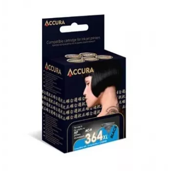 Accura Cartucho de tinta compatible para HP N.º 364XL (CB322EE) tinta fotográfica negra alto rendimiento