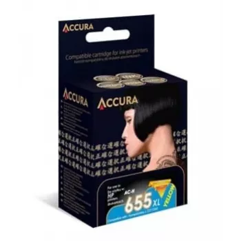ACCURA Cartucho de tinta compatible HP N.º 655XL (CZ112AE) negro alto rendimiento
