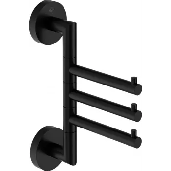 DEANTE ADJ_N131 Gancho de pared triple giratorio cromado