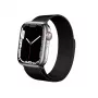 Crong Milano Steel - Correa de acero inoxidable para Apple Watch 44/45/46/49 mm (negra)