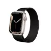 Crong Milano Steel - Correa de acero inoxidable para Apple Watch 44/45/46/49 mm (negra)