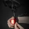 ROCKBROS Q2S luz trasera de bicicleta con detección inteligente de frenado y cable USB-C - negro