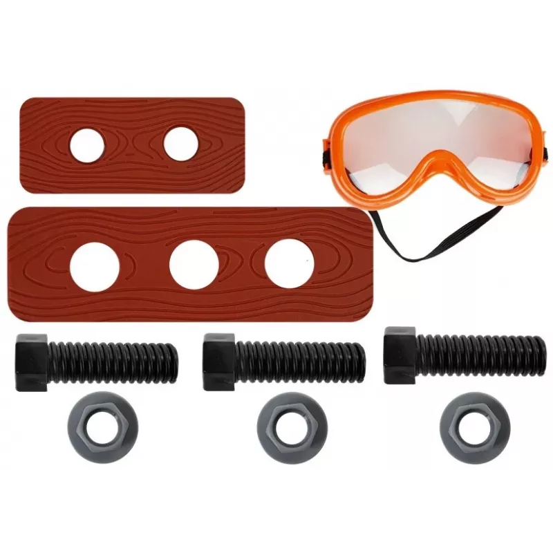 LEAN TOYS Handyman Set cinturón taladro destornillador alicate martillo - set de herramientas de juguete de 12 piezas para niños