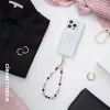 Crong Phone Charm - correa para móvil con elegantes abalorios (lanyard universal)