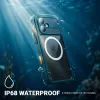 Funda impermeable IP68 Crong Seal Cover para iPhone 17 Pro (negro)