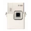 Funda protectora de piel PU gris LOVEINSTANT para Fujifilm Instax Mini LiPlay+ cámara instantánea híbrida con correa de hombro