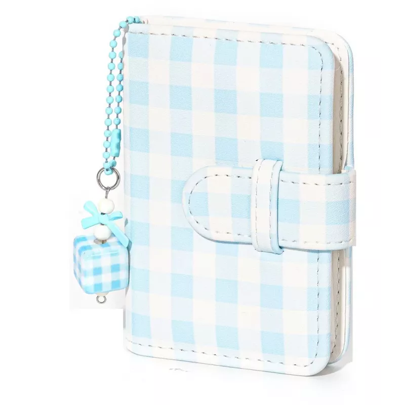 Álbum de fotos de bolsillo LOVEINSTANT para 28 fotos Instax Mini y Zink, azul cuadros