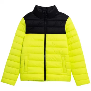 Chaqueta de plumón para niño 4F verde intenso 4FJSS23TDJAM077 45S 158cm