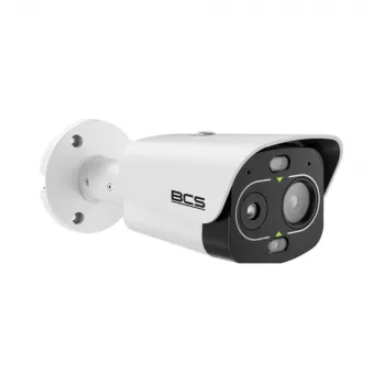 Cámara IP térmica y óptica BCS BCS-L-TIP242FR3L3-THT-Ai1(0403) – térmica 256x192, visible 2MP, detección de incendios por IA, IP67, PoE