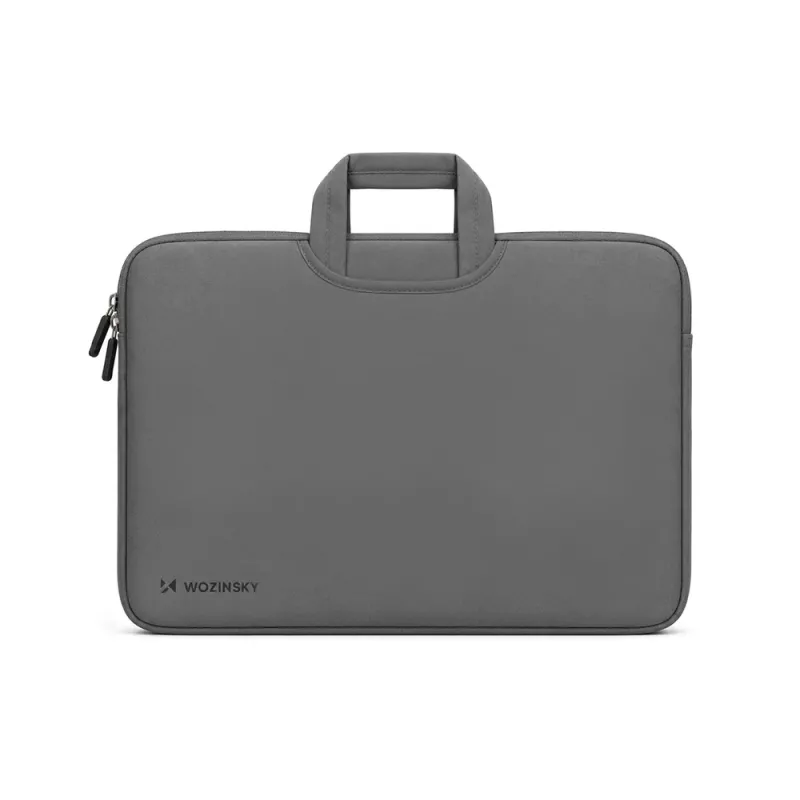 Wozinsky WNT-17G funda de neopreno para portátil de 17,3 inch con asa retráctil - gris