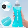 Rockbros Soft Flask 500 ml azul claro - botella de agua plegable para running y deporte al aire libre
