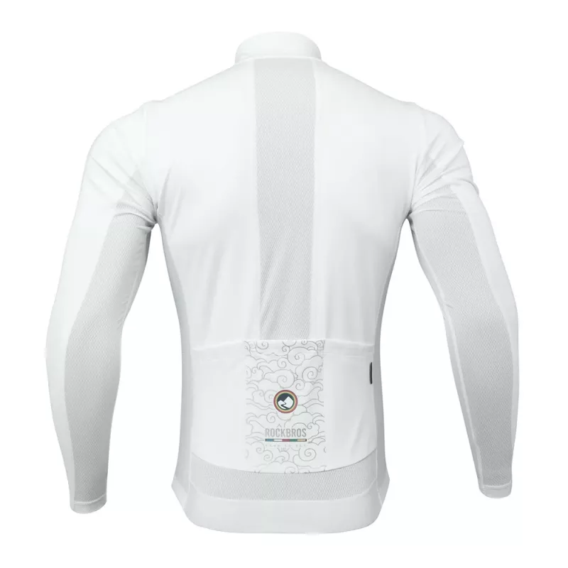ROCKBROS TLWT001 ROAD TO SKY Chaqueta térmica cortavientos para ciclismo M - Blanco
