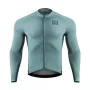 ROCKBROS ROAD TO SKY Maillot de ciclismo de manga larga para hombre Gris-Azul Talla S