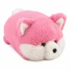 LEAN TOYS Zorro de peluche, pelo suave rosa, 16 cm