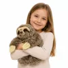 LEAN TOYS Perezoso realista Peluche con patas de velcro 34 cm