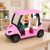 LEAN TOYS Set de golf Meleks para muñecas con perro Set de golf accesorios de vacaciones