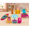 LEAN TOYS Set de golf Meleks para muñecas con perro Set de golf accesorios de vacaciones