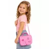 LEAN TOYS Set de belleza portátil 2 en 1 con estuche, espejo, cosméticos y accesorios, Rosa