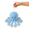 LEAN TOYS Pulpo de peluche con tentáculos elásticos Azul 30 cm