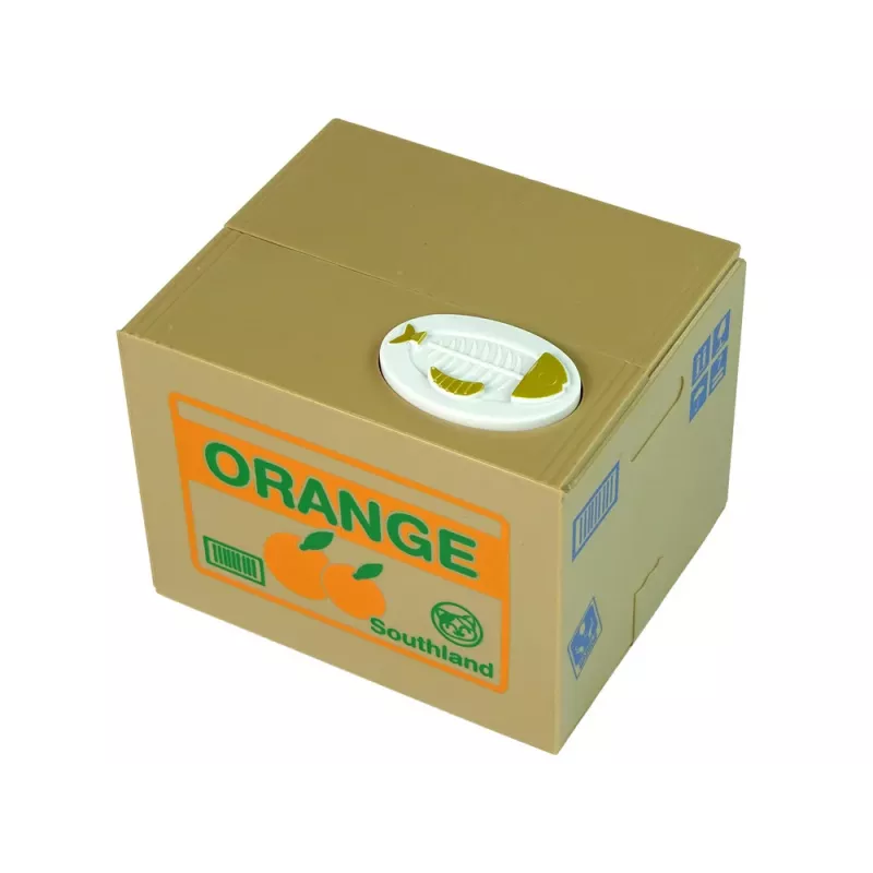 LEAN TOYS Mischief Hucha gatito dulce - gato blanco con caja marrón