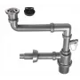 1-Bowl Sink Sifón con tapón Click-Clack de 3,5 pulgadas