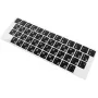 Accura Pegatinas para teclado ruso cirílico - negras con caracteres blancos - set universal de PVC