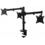 BRATECK LDT66-C034 Soporte de sobremesa para un monitor con brazo de gas para pantallas de 17-32 inch, 9kg, VESA 75/100, abrazadera y pasacables, negro