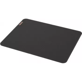 KRUX Space L Alfombrilla gaming - 900x400x3 mm, superficie de microtejido, base de goma antideslizante, bordes cosidos, negra