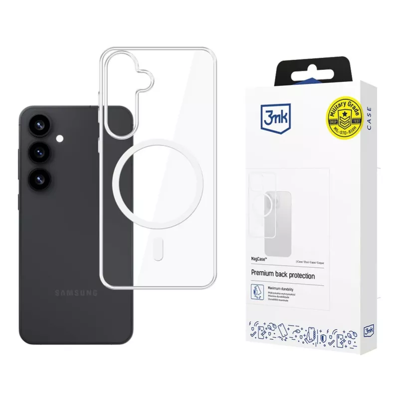 3MK MagCase Funda para Samsung Galaxy S25+ Negra