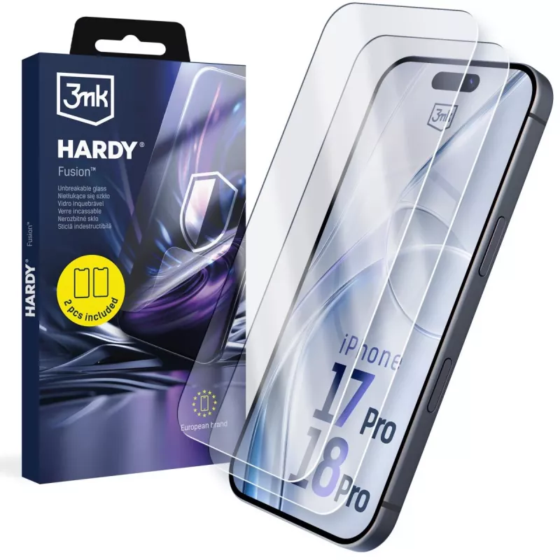 3mk Hardy Fusion Funda para Apple iPhone 17 Pro / 18 Pro - Transparente Negro