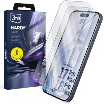 3mk Hardy Fusion Funda para Apple iPhone 17 Pro Max / 18 Pro Max - Funda híbrida transparente con protección contra caídas MIL-STD-810G, compatible con MagSafe y carga inalámbrica