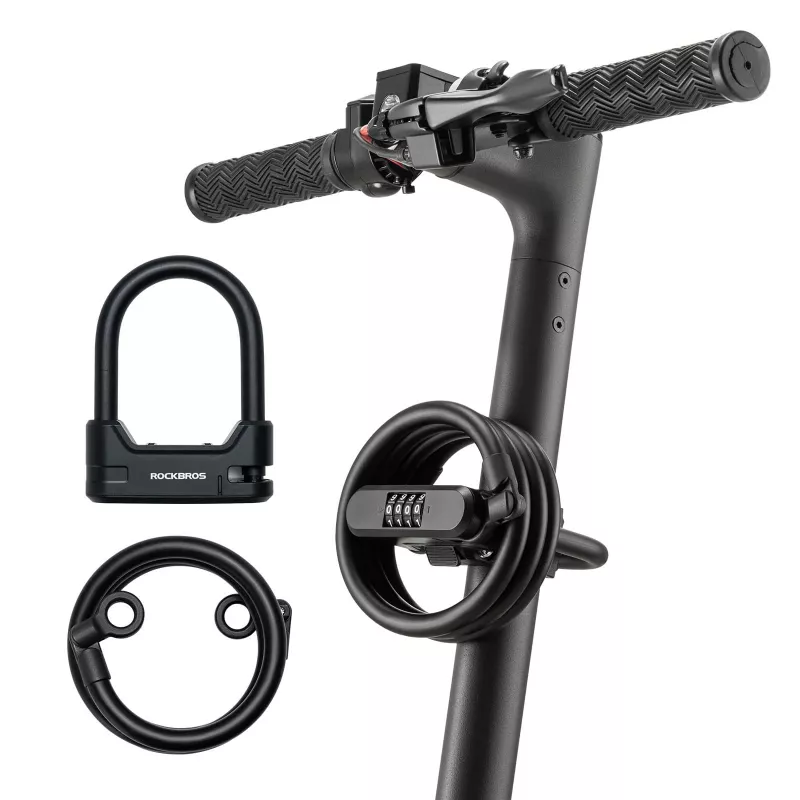 ROCKBROS RK242 Candado de disco con freno para patinete eléctrico - Negro