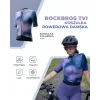 ROCKBROS Mujer TVI Maillot de ciclismo manga corta Navy Blue Talla S