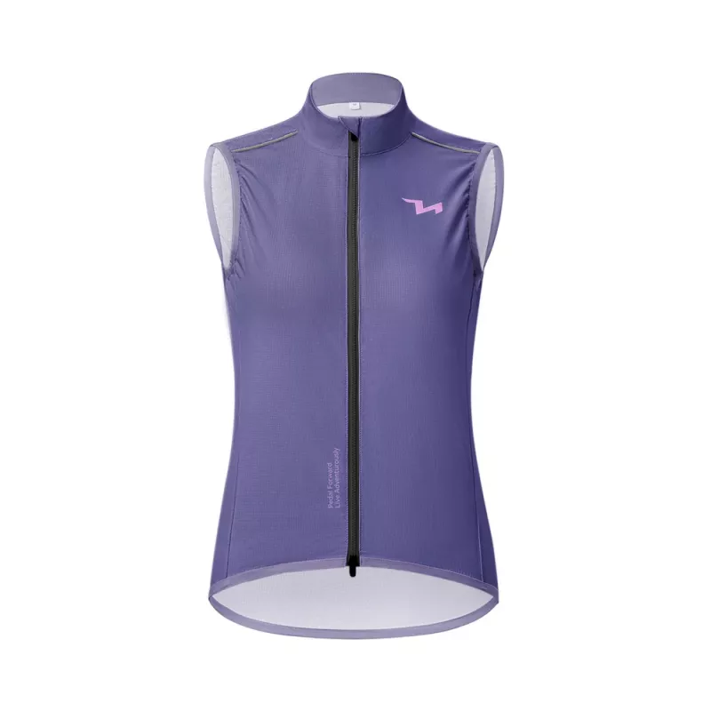 ROCKBROS Mujer Chaleco de ciclismo cortavientos MJ008 TVI Morado Talla L