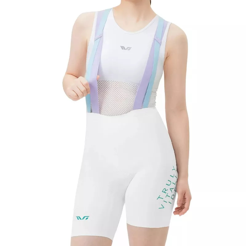 ROCKBROS Mujer Culotte de ciclismo YDDK017-1 con badana 3D-Chamois Blanco Talla M