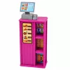 LEAN TOYS Anlily Muñeca cajera vendedora caja registradora set de juego de alimentos
