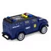 LEAN TOYS SWAT unidad especial coche de policía escala 1:32 con luces, sonidos y acción de retroceso - Azul marino