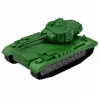 LEAN TOYS Set militar soldados tanque vehículo rifle 13 piezas