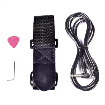 NN EG SET RED Set de guitarra eléctrica con amplificador de 10W, pastillas HSS, funda, afinador, correa, cable, púas – rojo