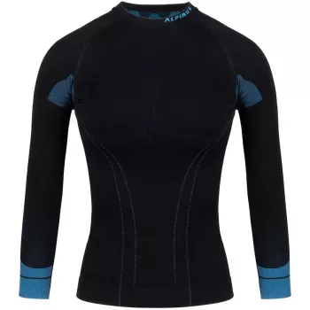 Alpinus Tactical Sudadera térmica base layer de mujer negro-azul GT43210 talla S
