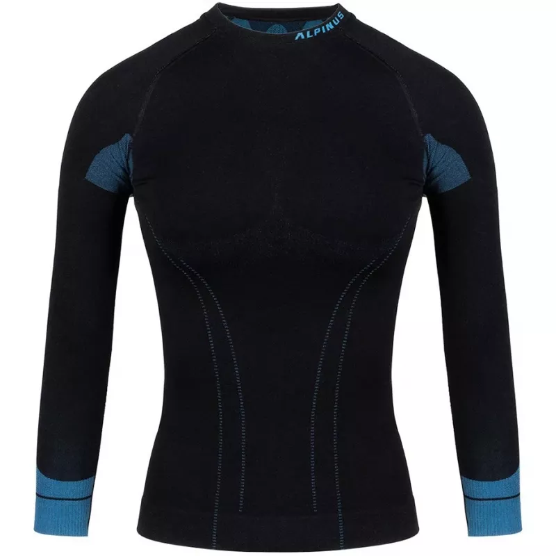 Alpinus Tactical Sudadera térmica base layer de mujer negro-azul GT43210 talla S