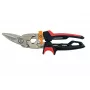 Fiskars PowerGear X Tijeras para chapa para zurdos, corte de 20 mm, cuchillas con recubrimiento de PTFE, mangos FiberComp