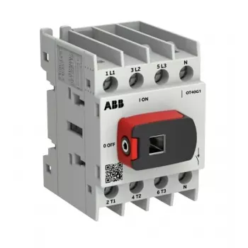 ABB OTOT40G1-4BSN2Plus 40A Interruptor seccionador de carga tetrapolar, marco G1, montaje en suelo